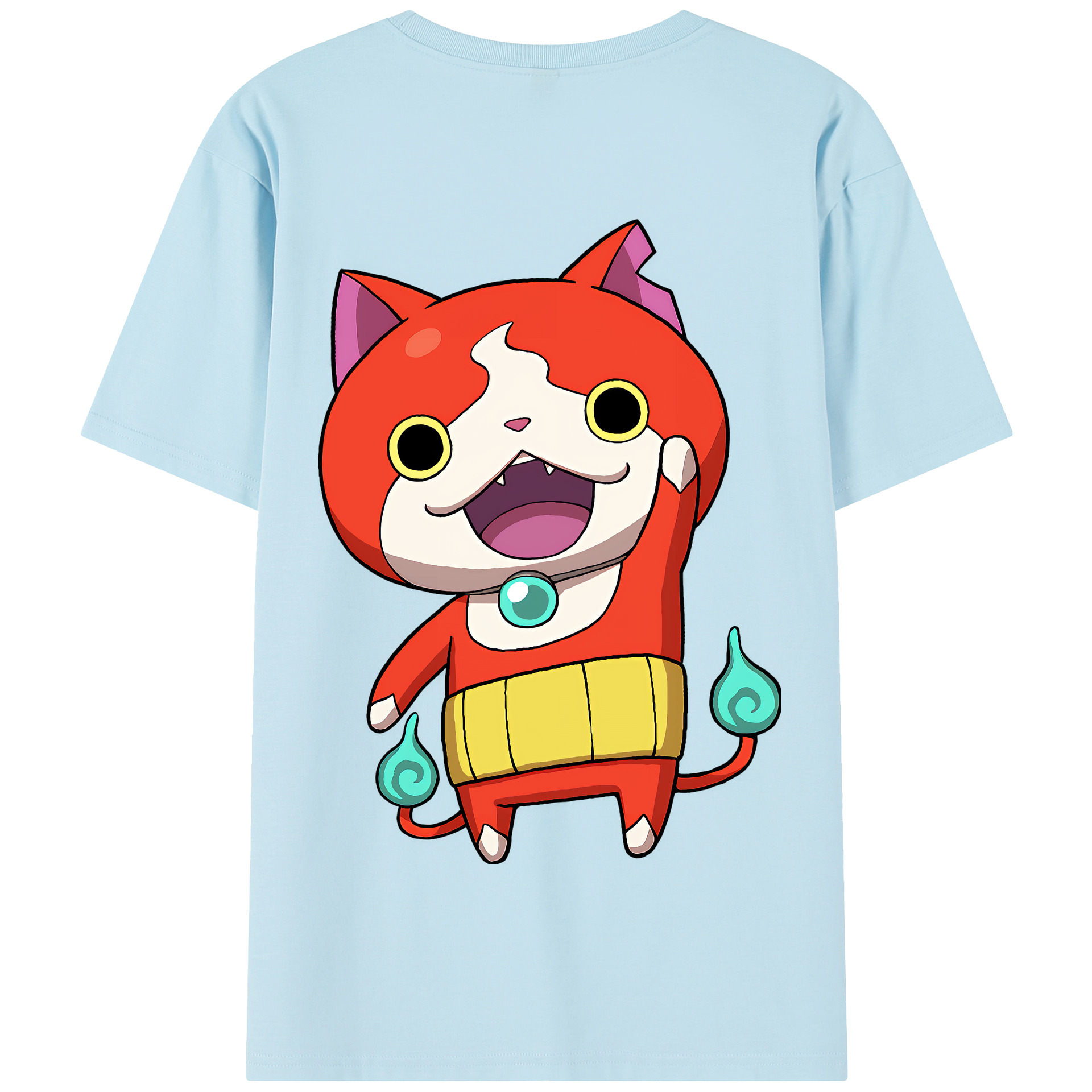 （画像用） 妖怪ウォッチ Yo-kai Watch 綿100％半袖Tシャツ（背面プリント）